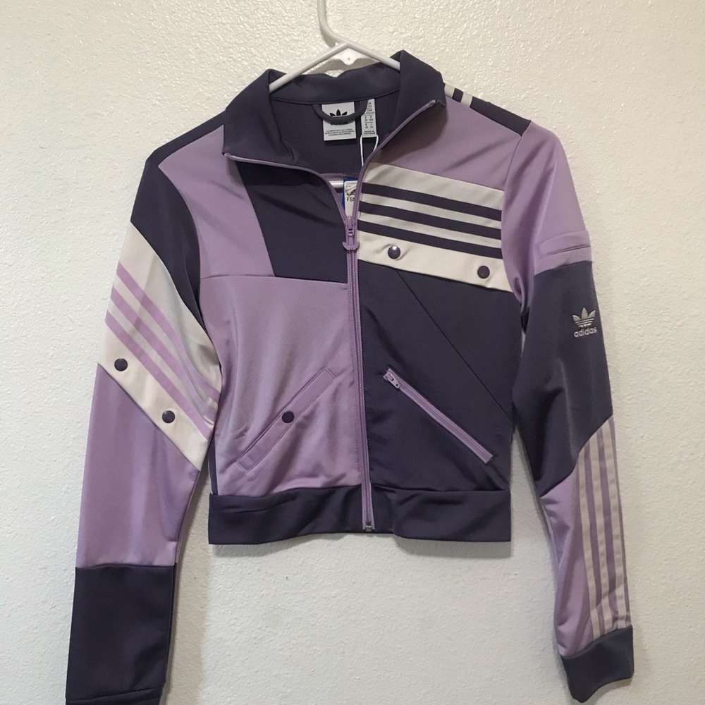 Adidas x Danielle Cathari purple track jacket